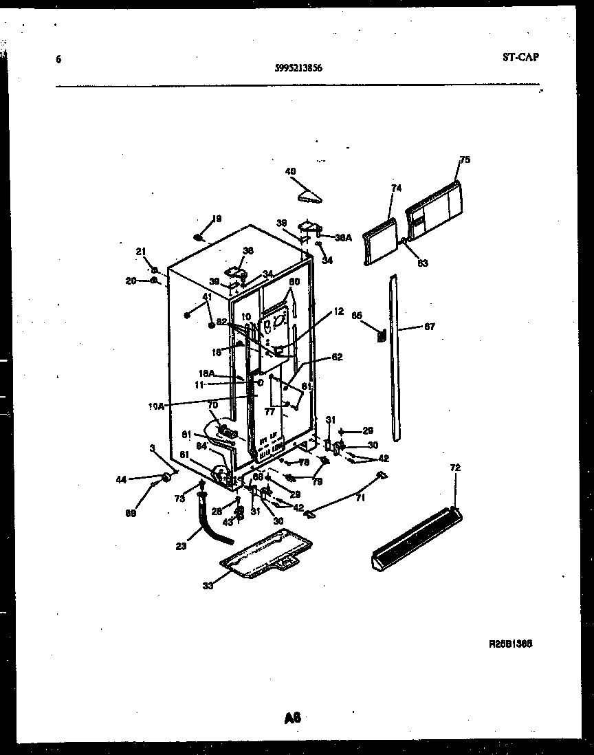 Gibson RS19F3YX1C cabinet parts diagram