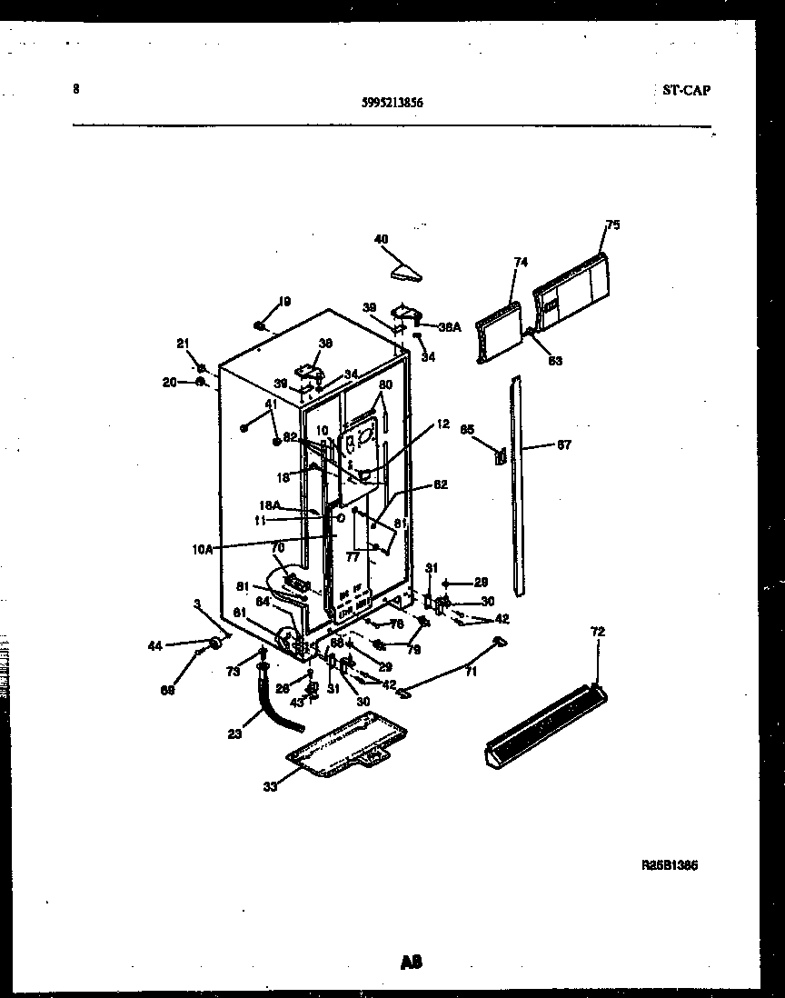 Gibson RS19F3YX1C cabinet parts diagram