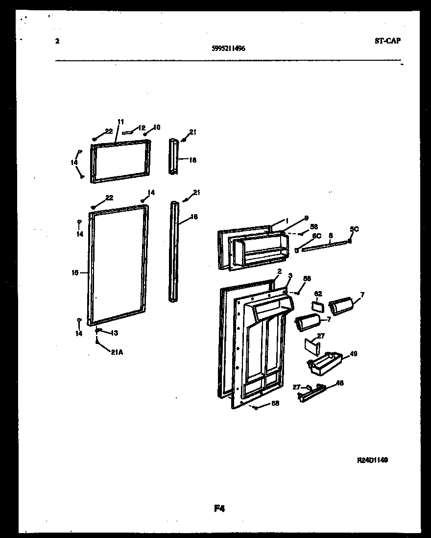 Gibson CEC2M4WXC backguard diagram