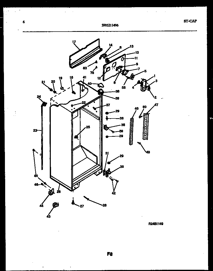 Gibson CEC2M4WXC drawer parts diagram