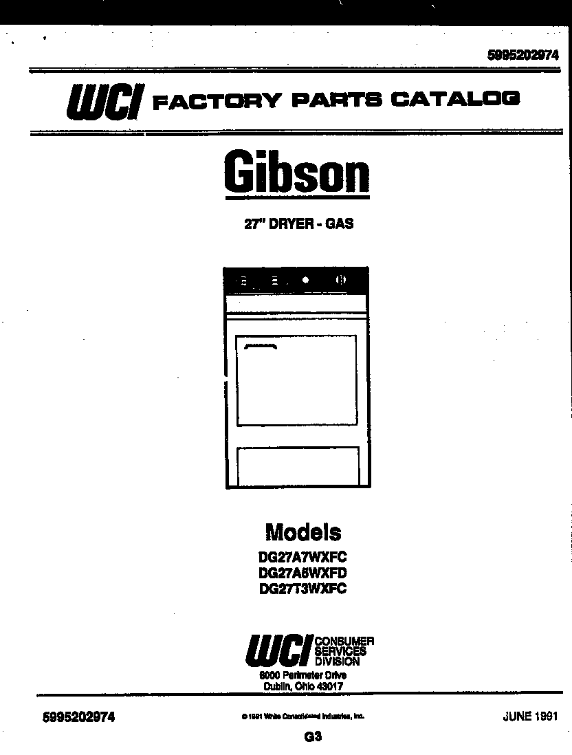Gibson DG27A5WXFD door parts diagram