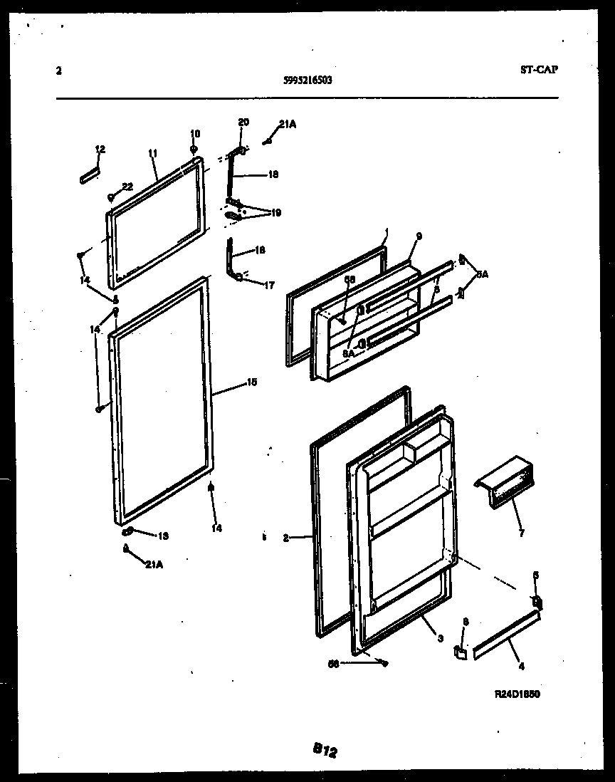 Gibson RT15F3YX4B door parts diagram