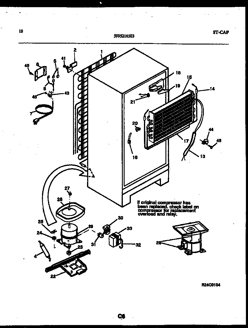 Gibson RT15F3YX4B system and automatic defrost parts diagram