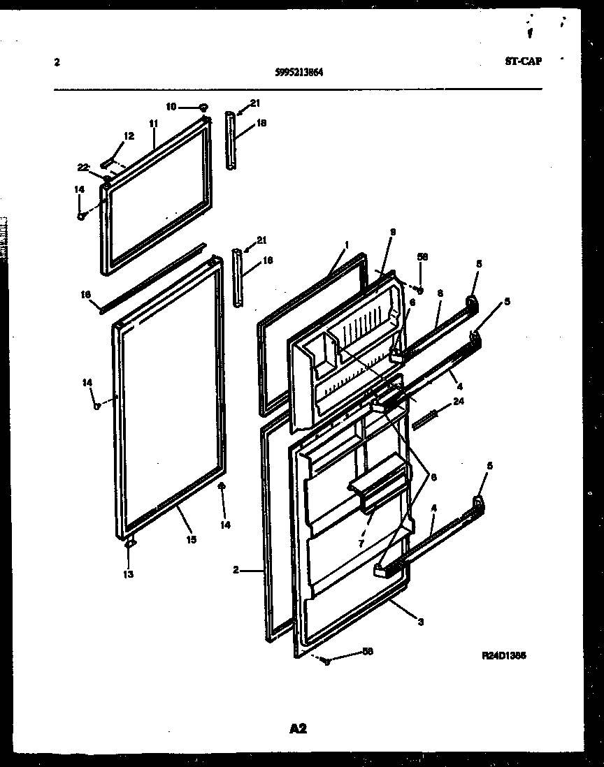 Gibson RT21F7WX3C door parts diagram