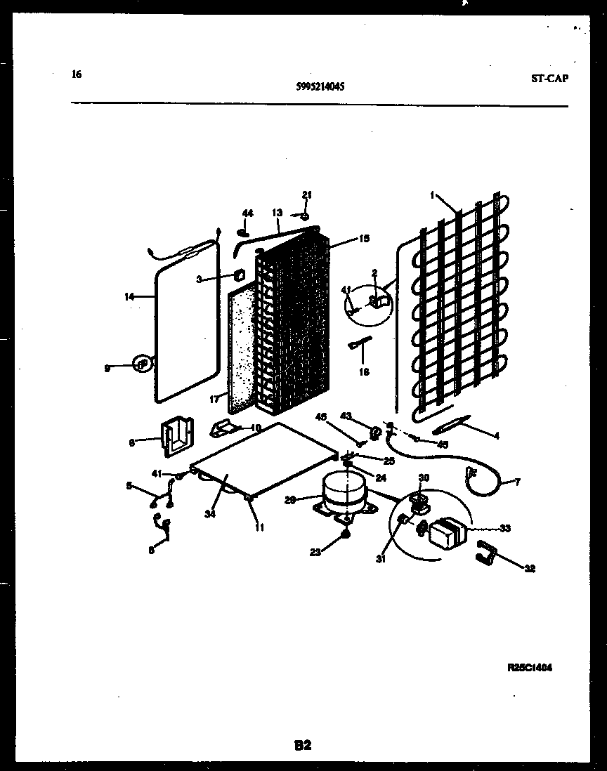 Gibson RS24F9WX1C system and automatic defrost parts diagram