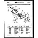 Gibson CGC1M1WXC broiler drawer parts diagram