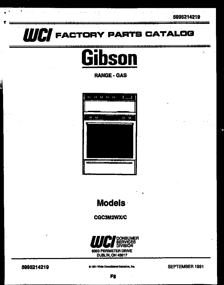 Gibson CGC3M2WXC cover page diagram