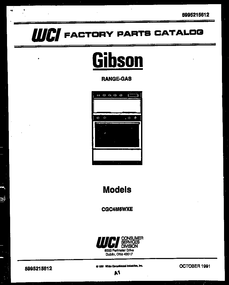 Gibson CGC4M6WXE cover page diagram