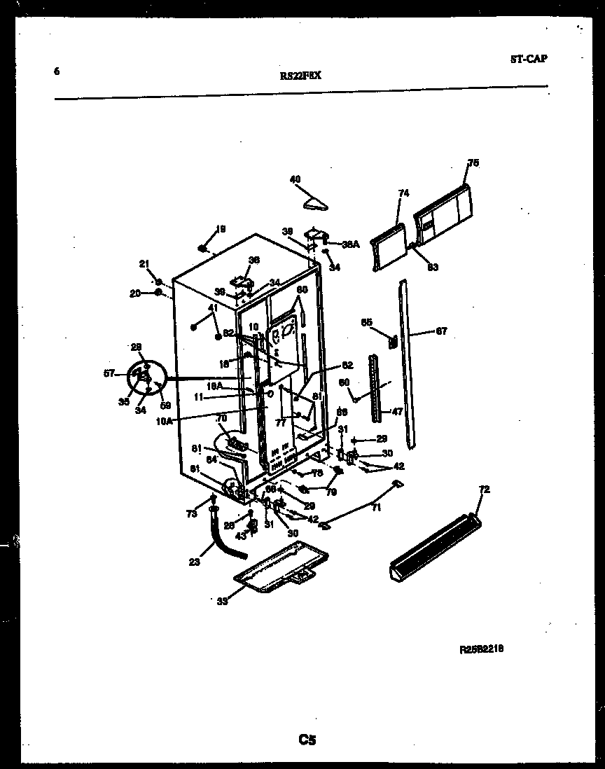 Gibson RS22F8YX1C cabinet parts diagram