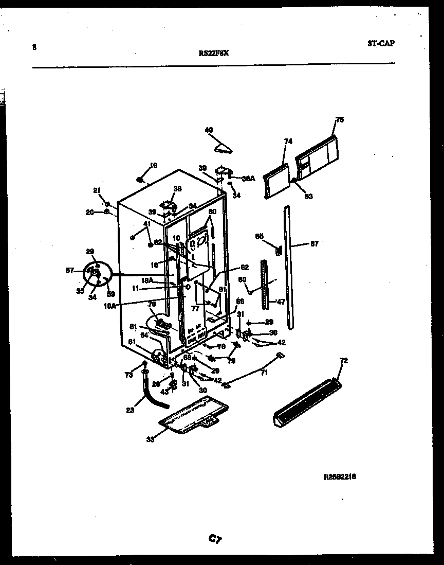 Gibson RS22F8YX1C cabinet parts diagram