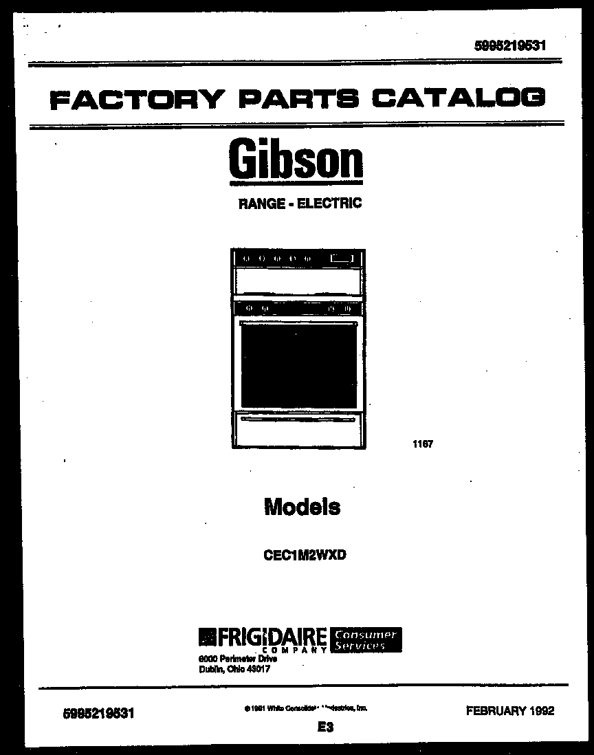 Gibson CEC1M2WXD cover diagram