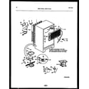 Universal/Multiflex (Frigidaire) MRT15CHAA0 system and automatic defrost parts diagram