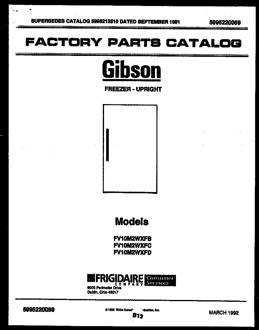 Gibson FV10M2WXFB null diagram