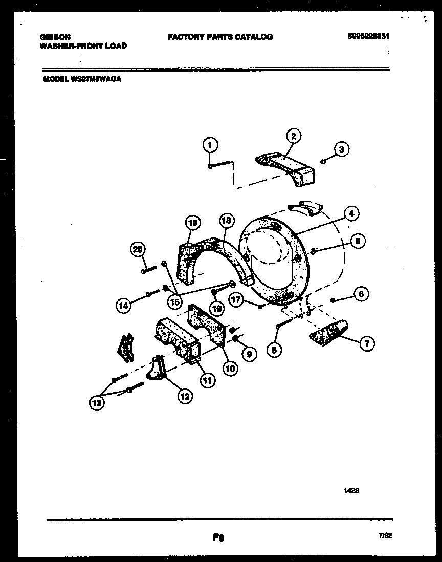 Gibson WS27M8WAGA counterweights diagram