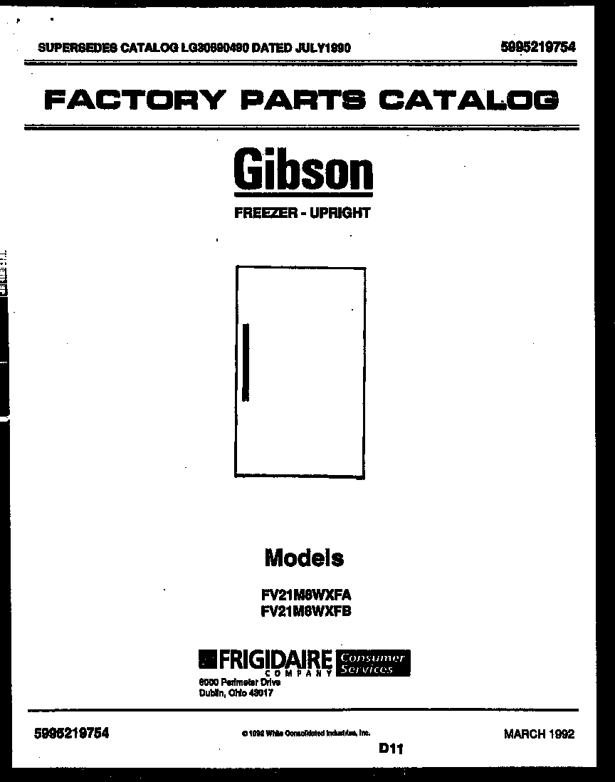 Gibson FV21M8WXFA null diagram