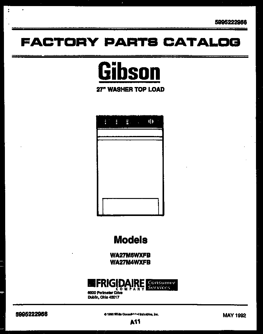 Gibson WA27M6WXFB null diagram