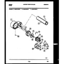 Gibson DG27T3WXFD blower and drive parts diagram