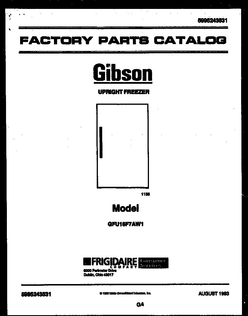 Gibson GFU16F7AW1 null diagram
