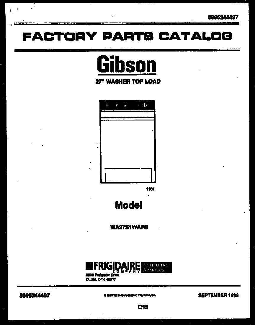 Gibson WA27S1WAFB null diagram
