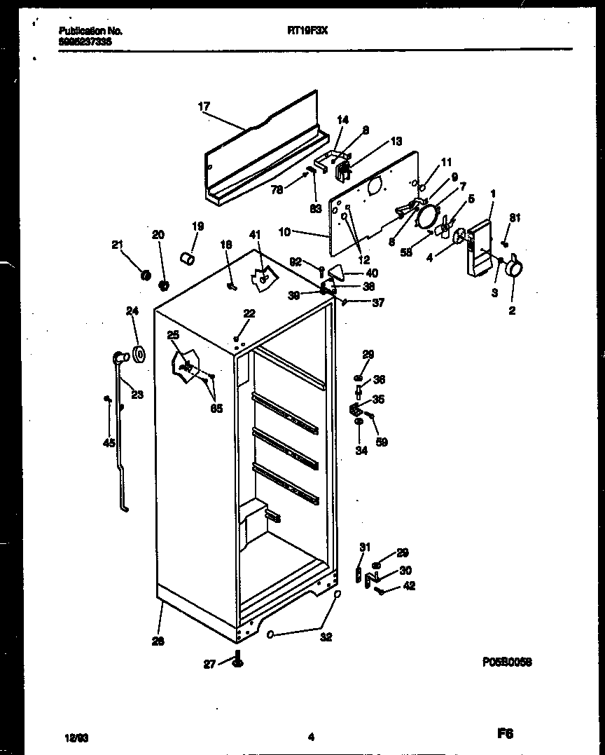 Gibson RT19F3DX3C cabinet parts diagram