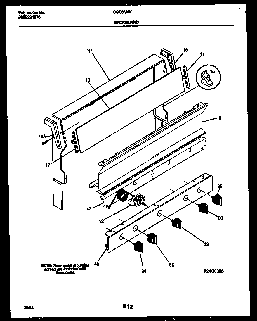 Gibson CGC3M4DXE backguard diagram