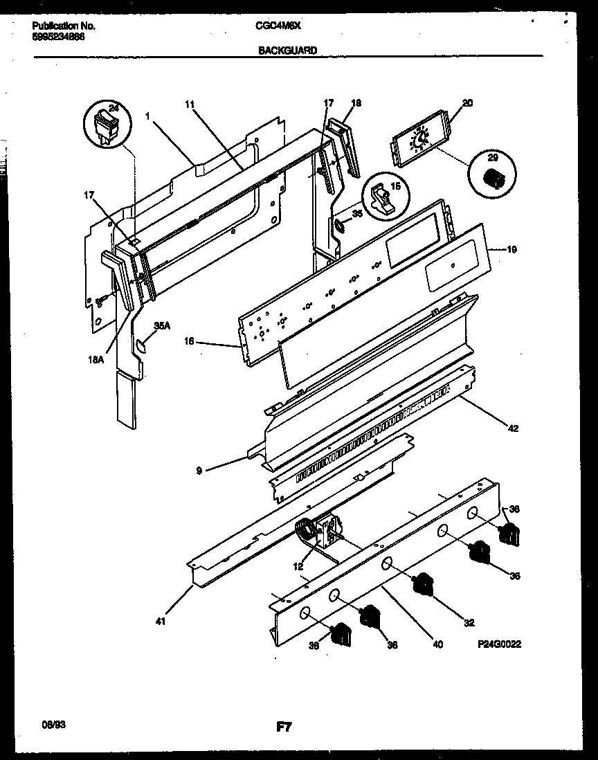 Gibson CGC4M6DXJ backguard diagram