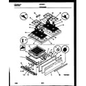 Gibson GGF325BADA cooktop and broiler drawer parts diagram