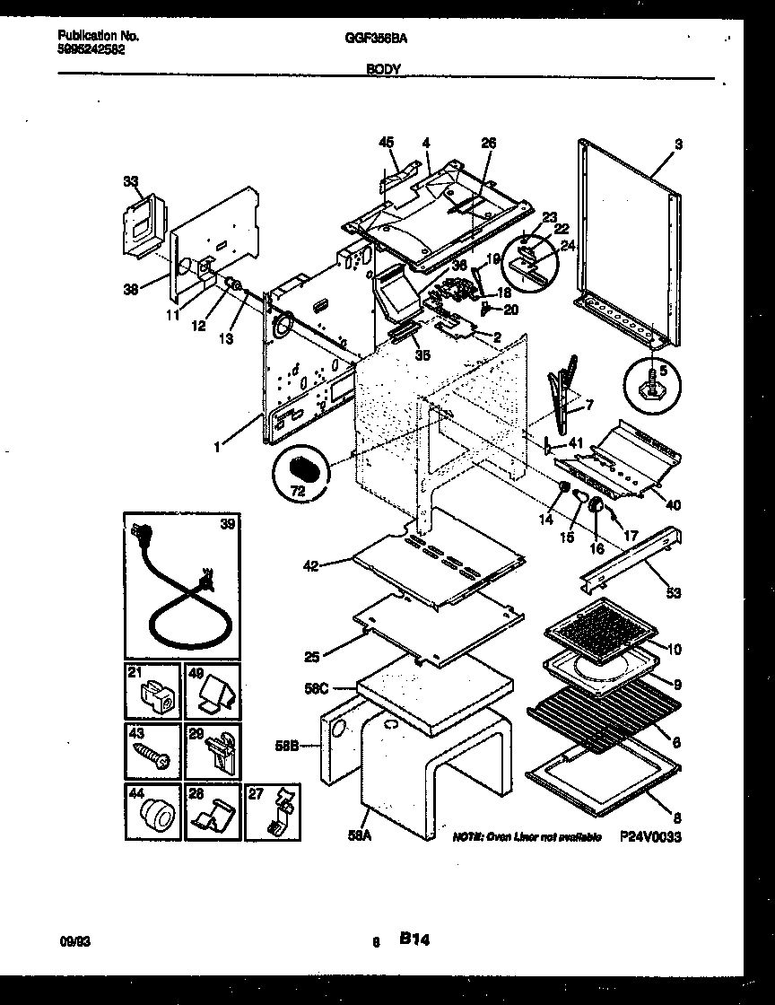 Gibson GGF356BADA body parts diagram