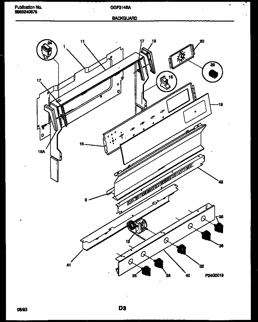 Gibson GGF314BADA backguard diagram