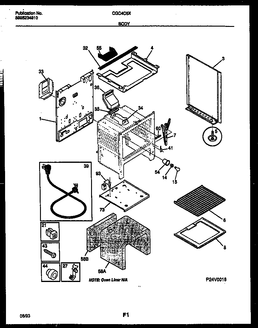 Gibson CGC4C6DXF body parts diagram