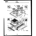 Gibson CGC4C6DXF cooktop and broiler drawer parts diagram