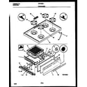 Gibson GPF302SADA cooktop and broiler drawer parts diagram
