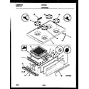 Gibson GPF304SADA cooktop and broiler drawer parts diagram