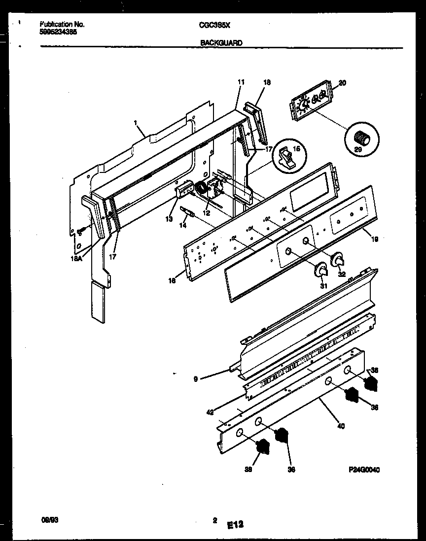 Gibson CGC3S5WXG backguard diagram