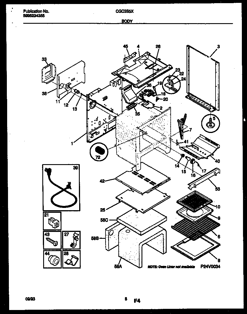 Gibson CGC3S5WXG body parts diagram