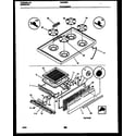 Gibson CGC3M2DXG cooktop and broiler drawer parts diagram
