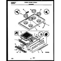 Gibson GPF302SADB cooktop and broiler drawer parts diagram