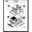 Gibson GGF314BAWB cooktop and broiler drawer parts diagram