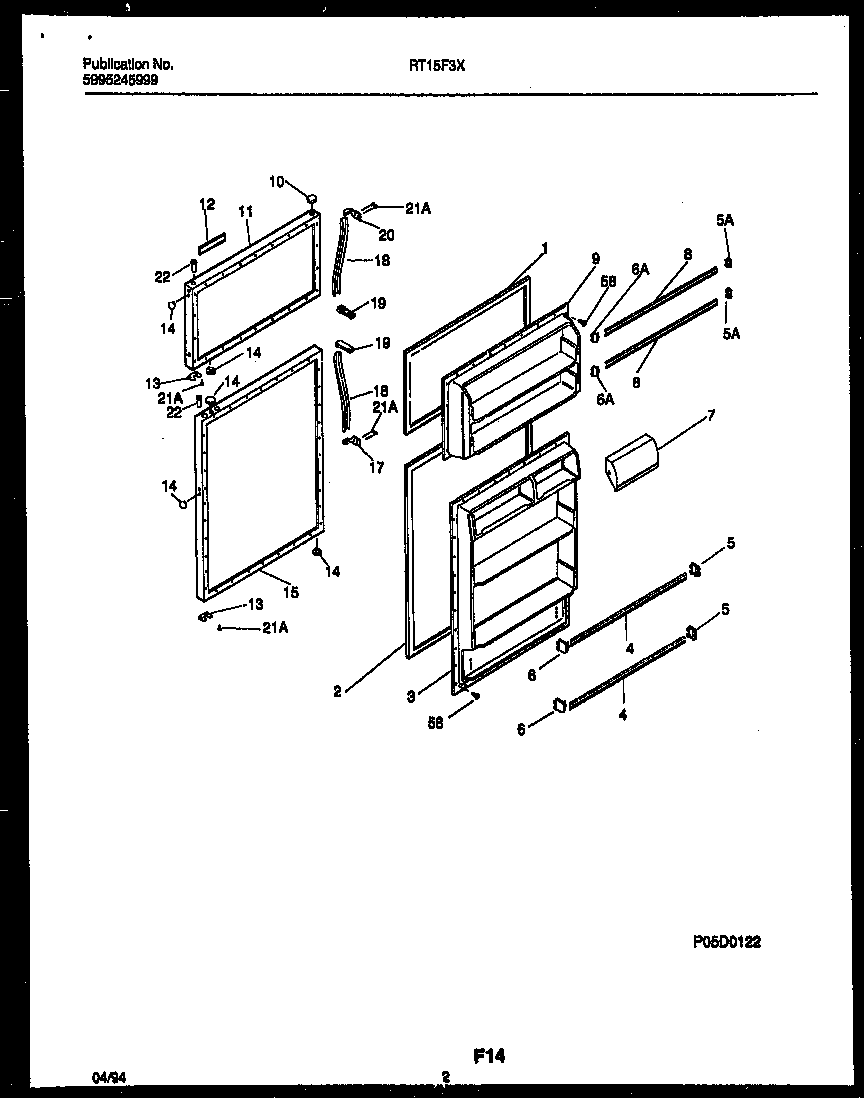 Gibson RT15F3DX4C door parts diagram