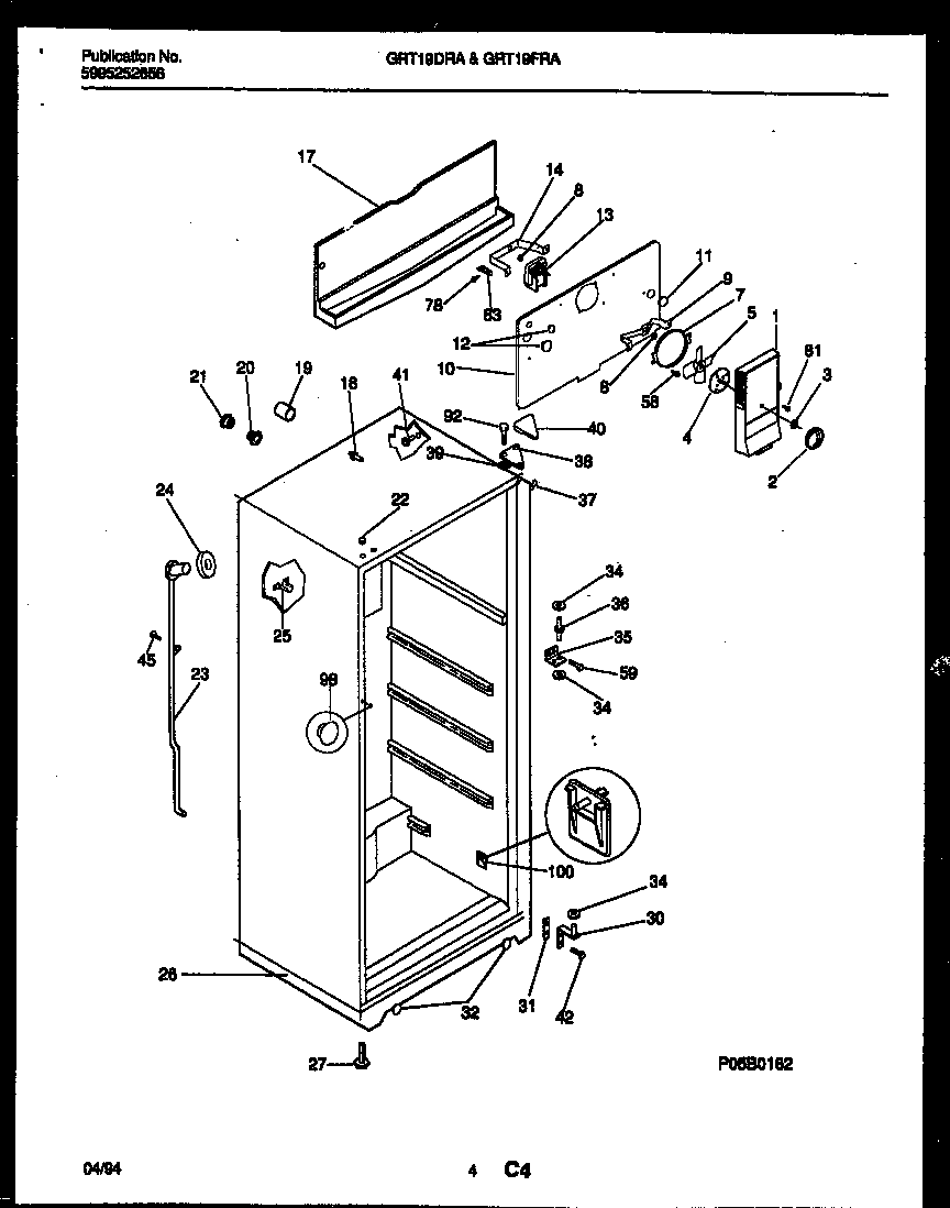 Gibson GRT19FRAW0 cabinet parts diagram
