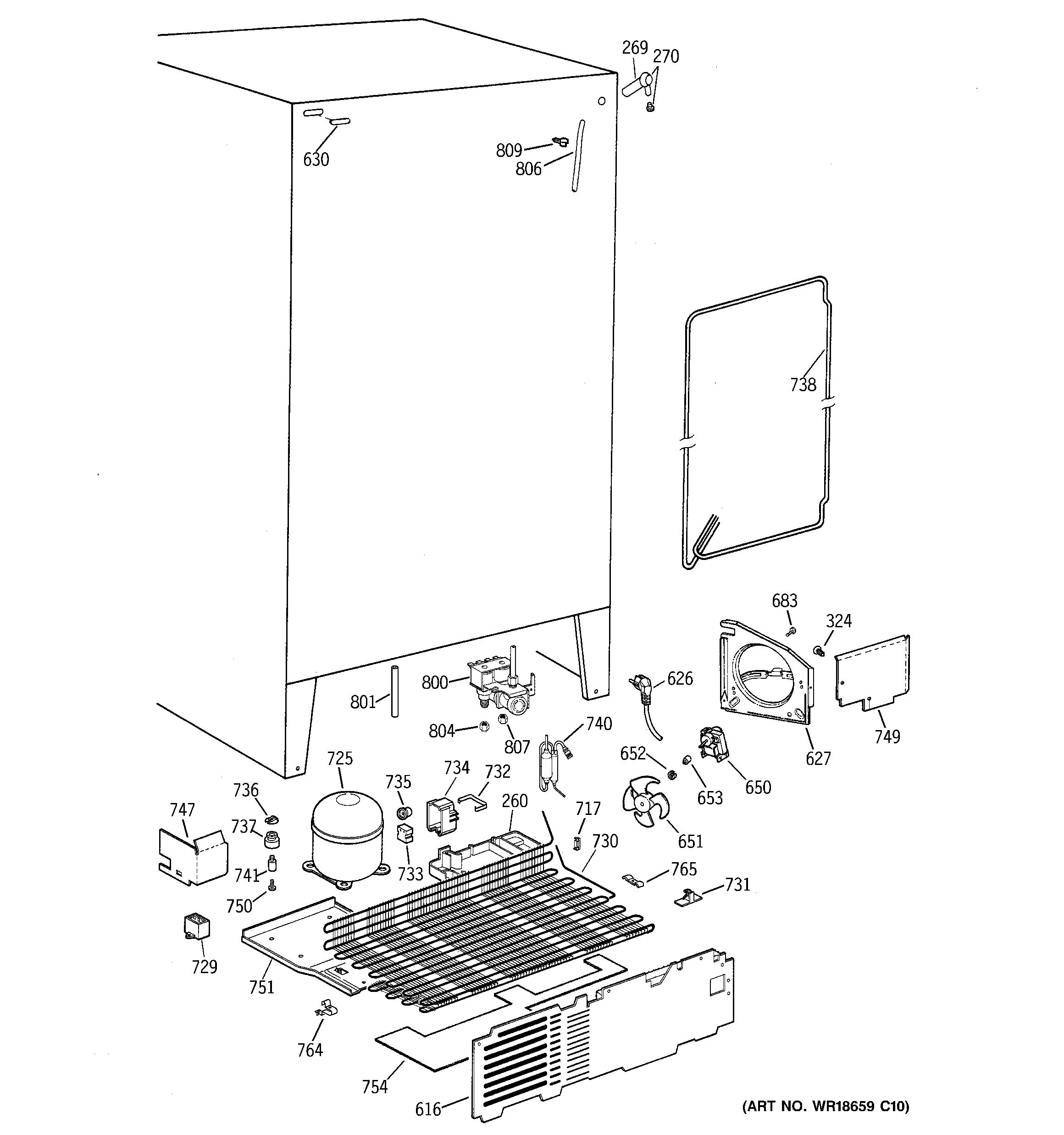 GE MSZ20BWBEWW unit parts diagram
