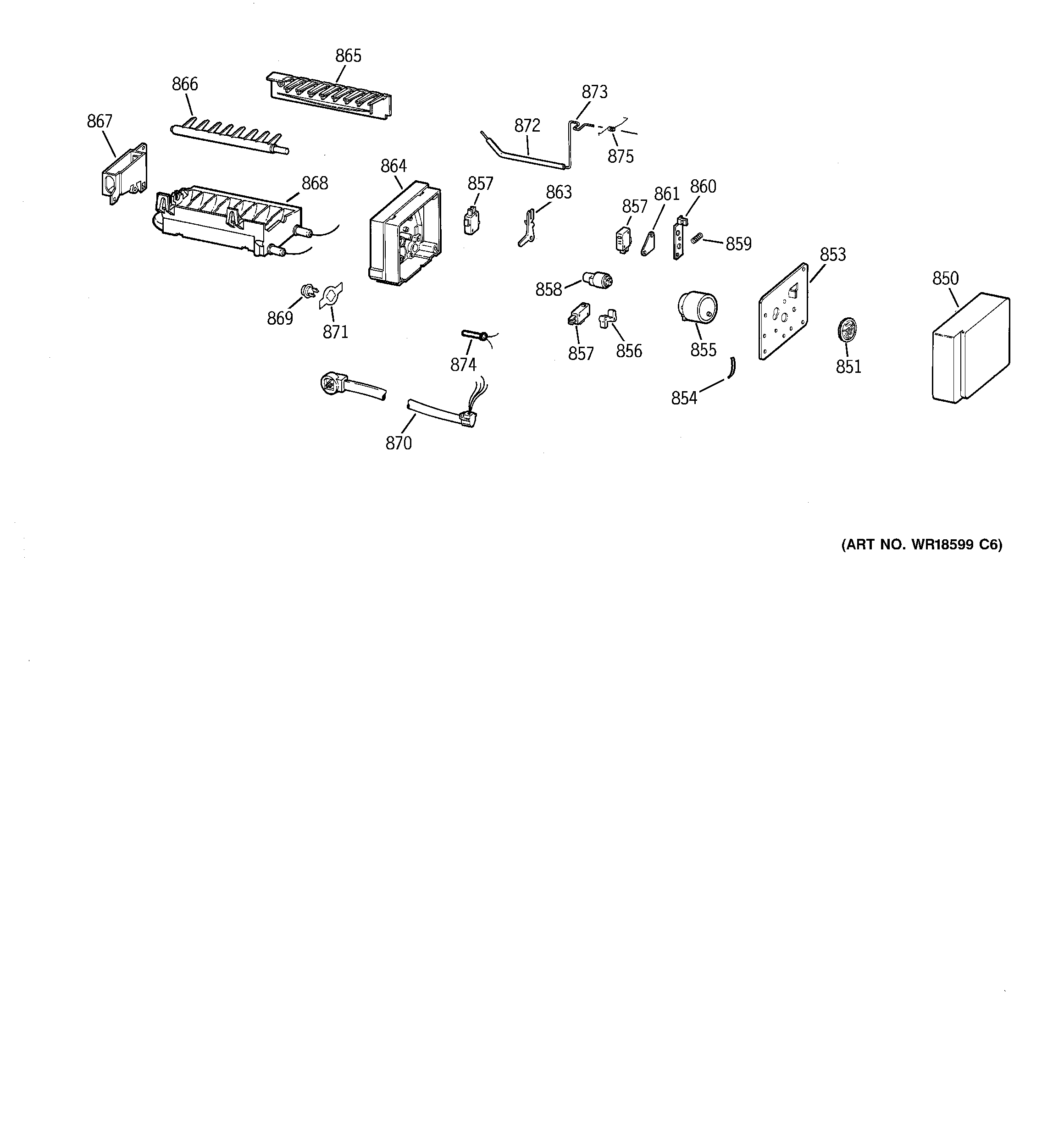 GE MSZ20BWBEWW icemaker wr30x0330 diagram