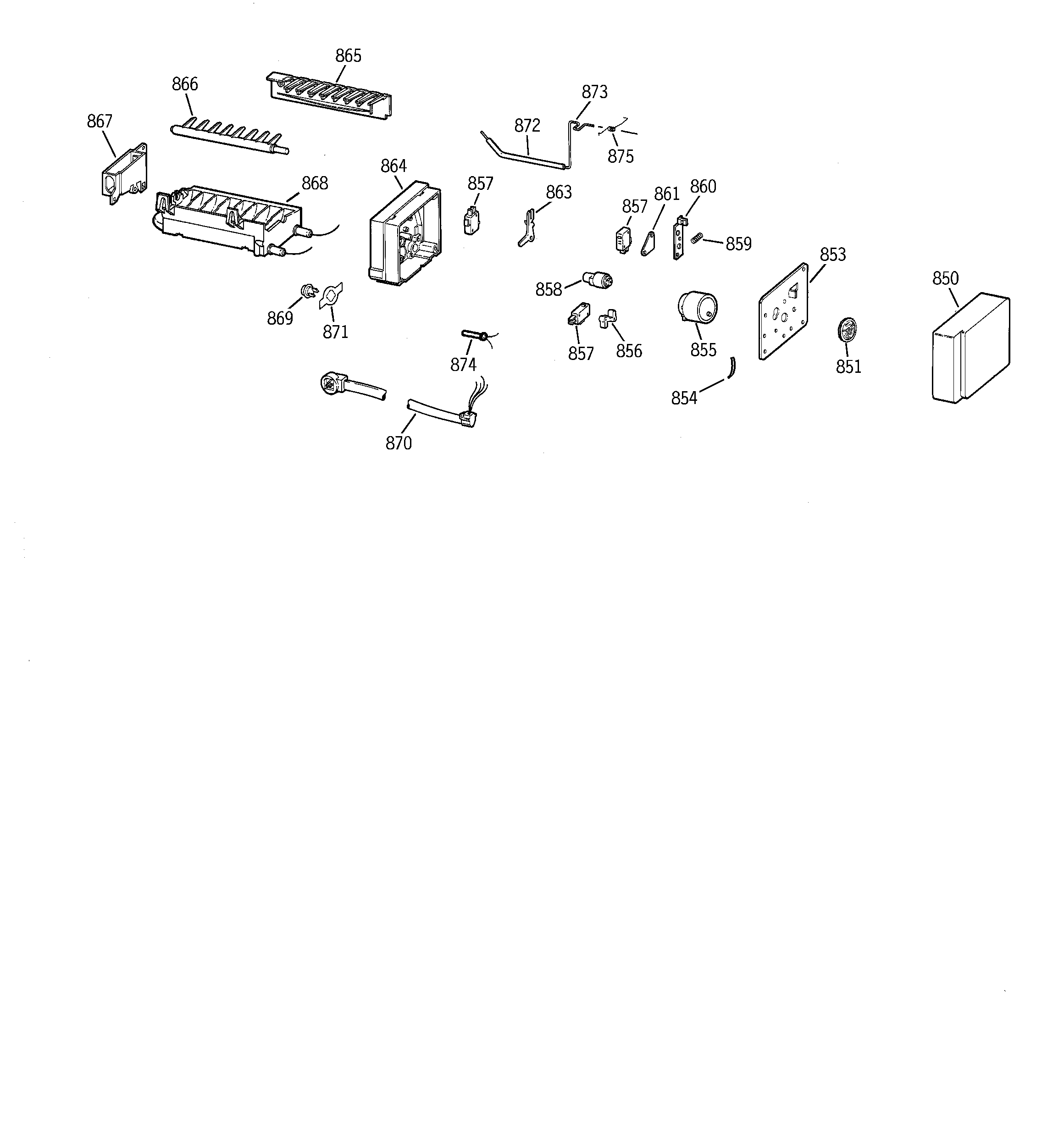 GE MSZ20GWCEWW icemaker wr30x0330 diagram