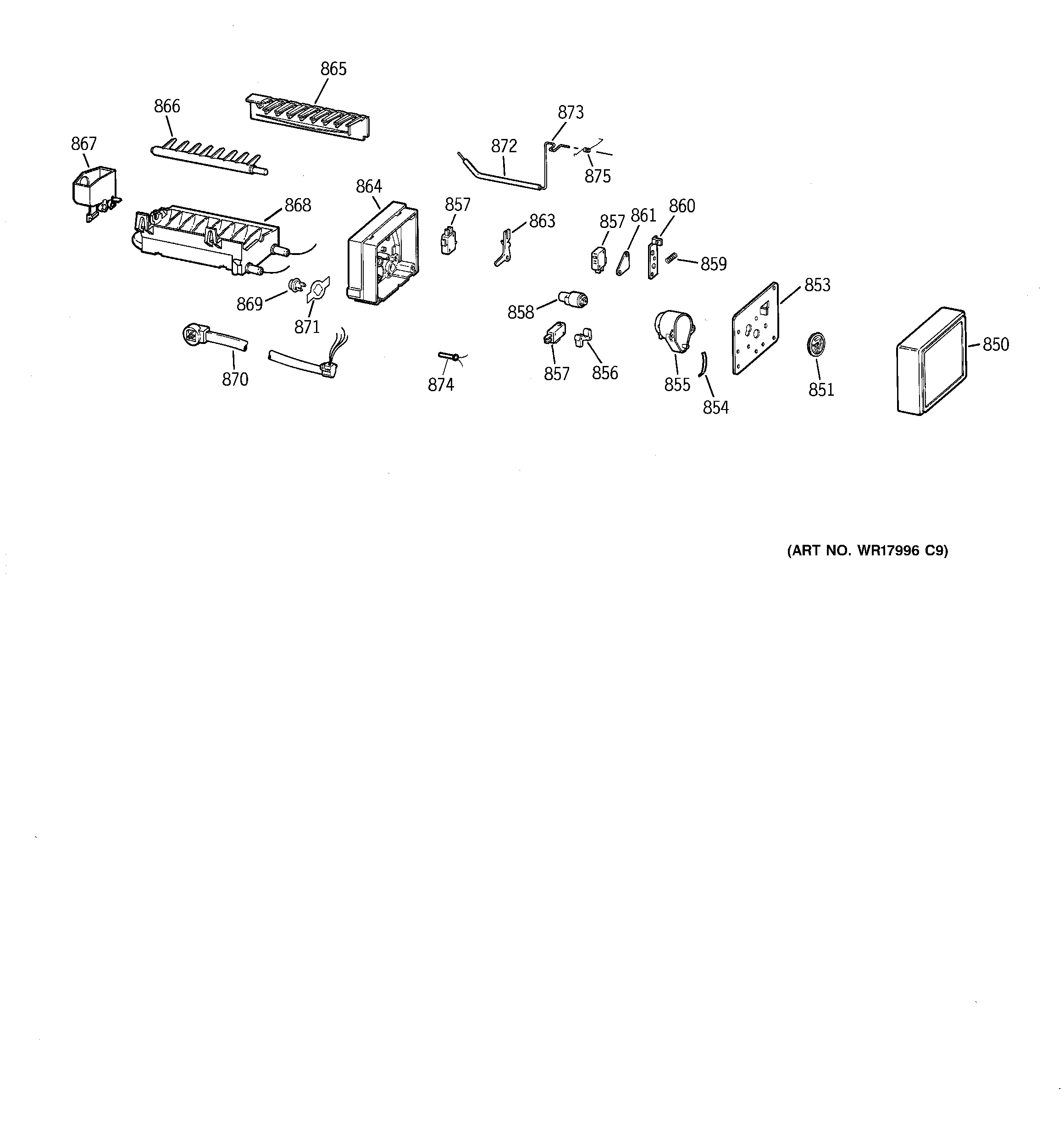 GE MST26GRDAWW icemaker wr30x0327 diagram