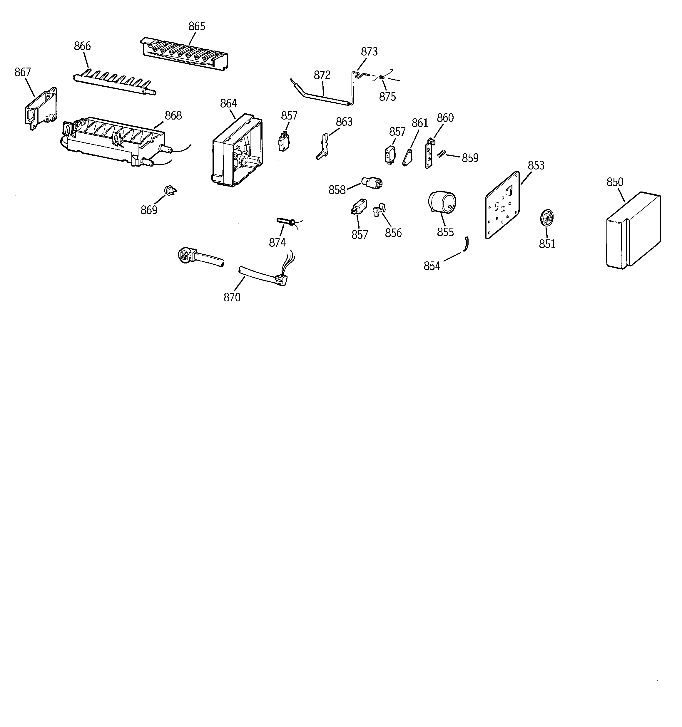 GE MSK22GRBGAA icemaker wr30x0330 diagram