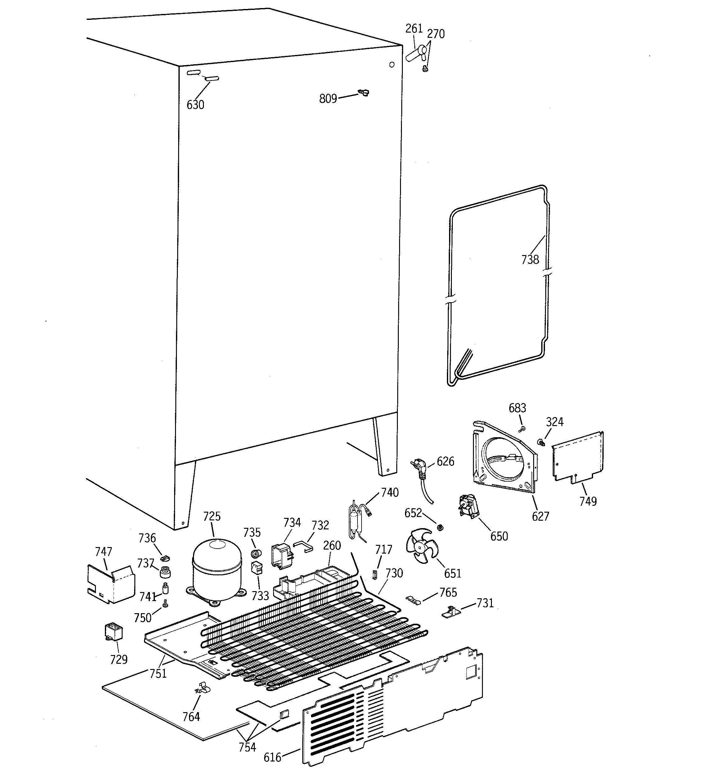 GE MSZ20GABGWW unit parts diagram