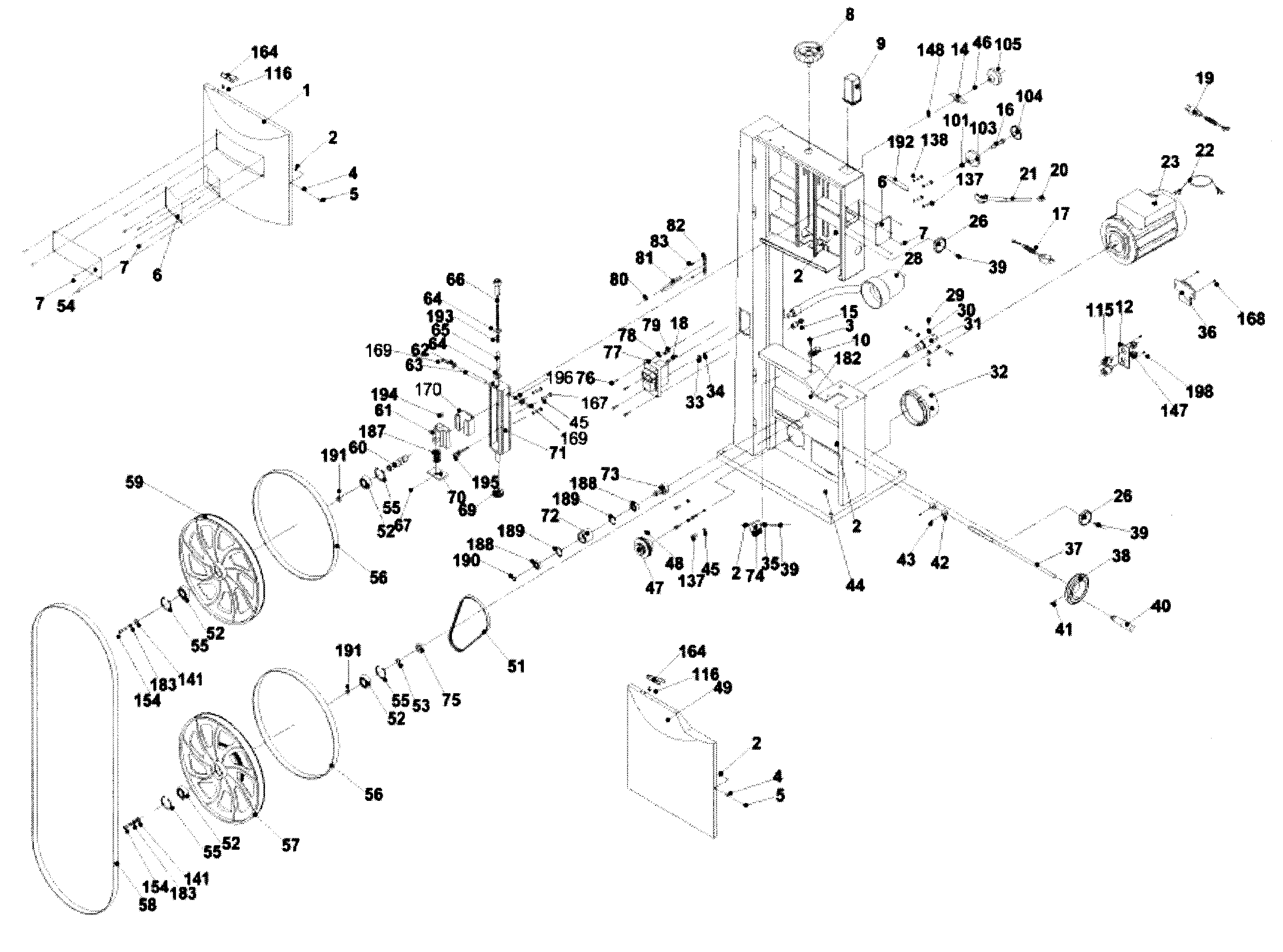 Rikon 10-325 main assy diagram