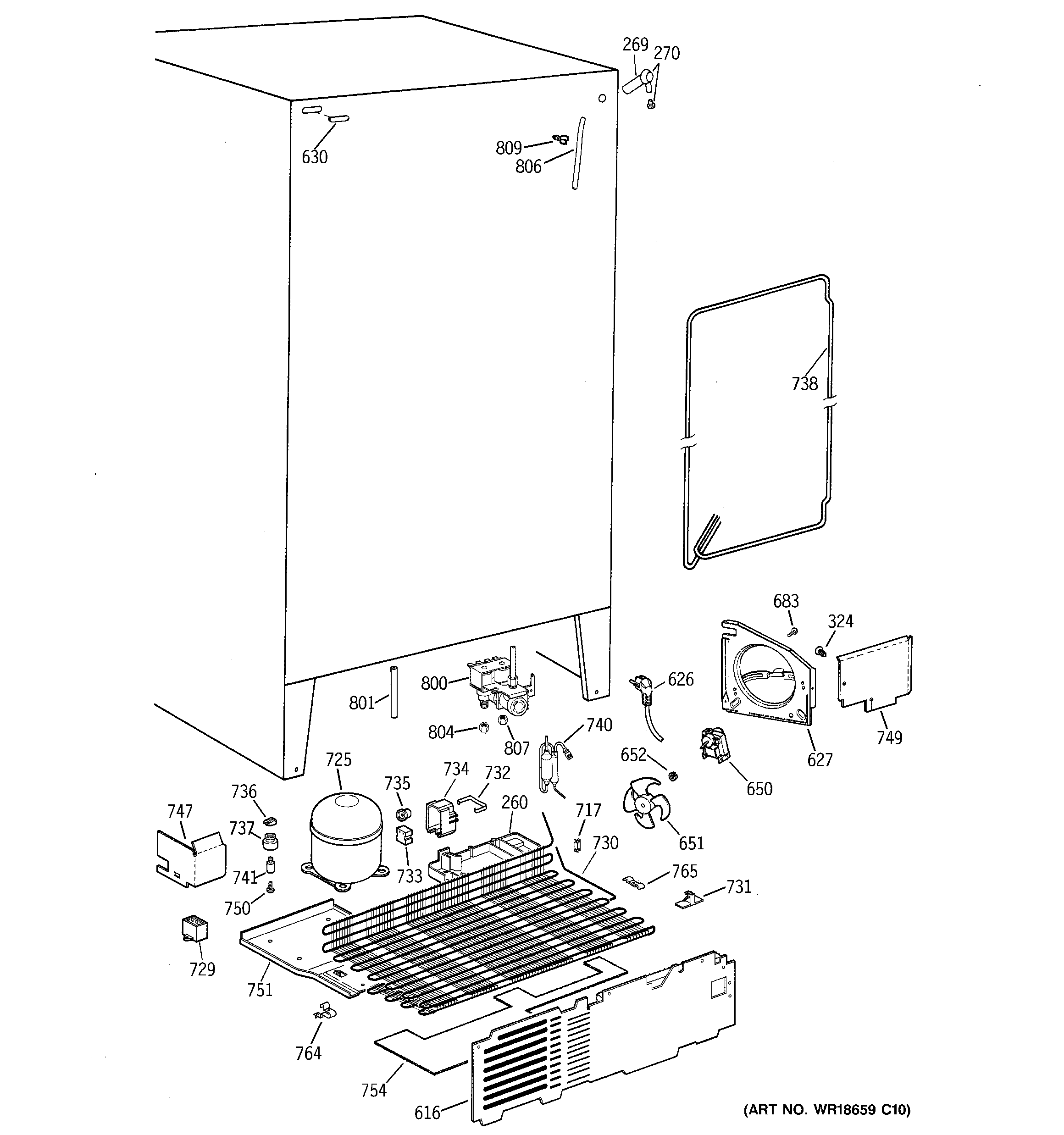 GE MSZ20GWCKWW unit parts diagram