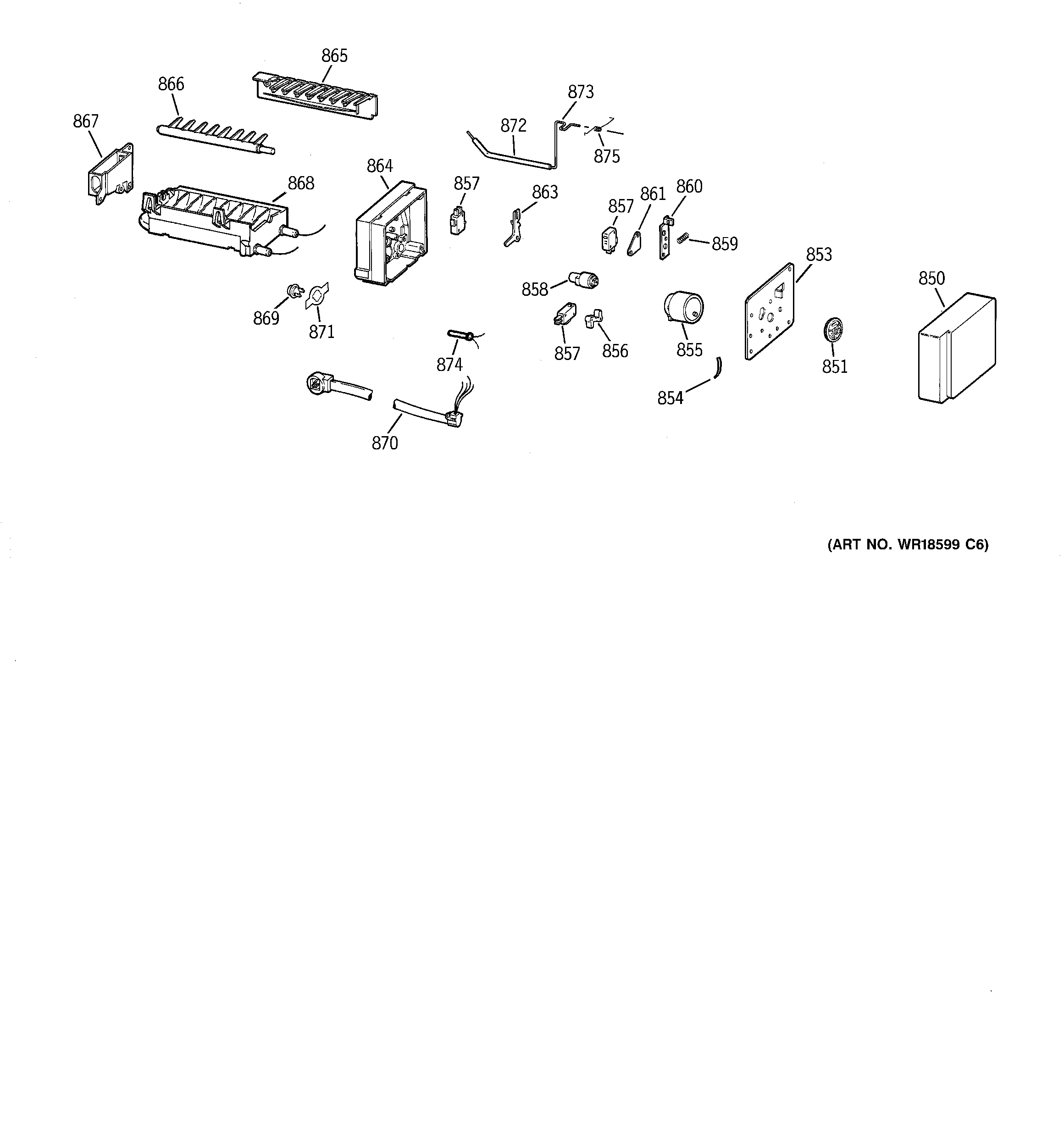 GE MSZ20GWCKWW icemaker wr30x0330 diagram