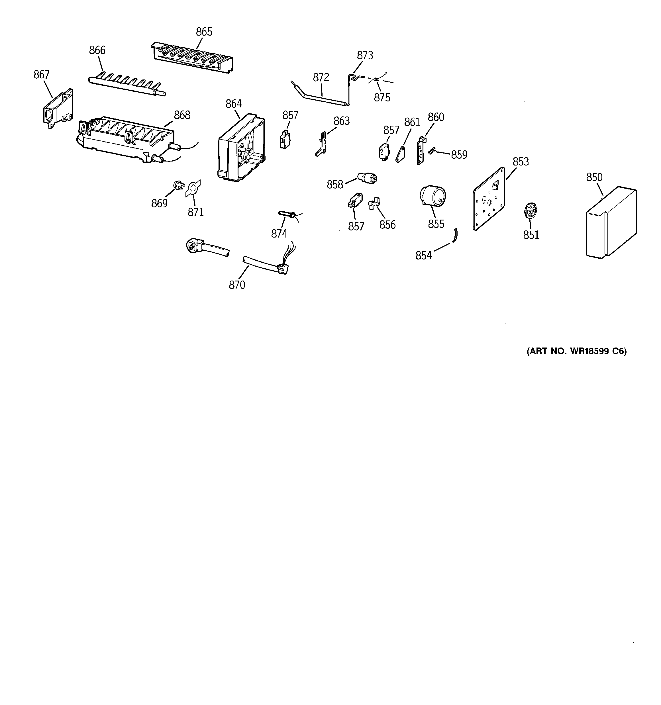 GE MSK22ZRDAAA icemaker wr30x0330 diagram